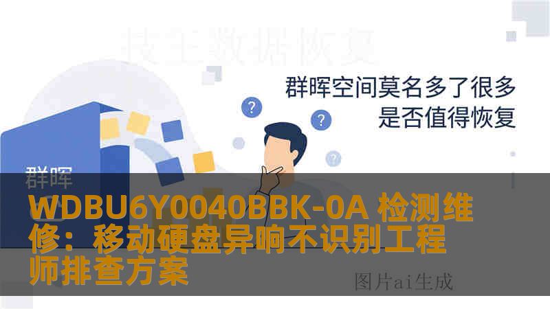 WDBU6Y0040BBK-0A 检测维修：移动硬盘异响不识别工程师排查方案