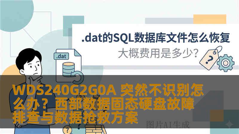 WDS240G2G0A 突然不识别怎么办？西部数据固态硬盘故障排查与数据抢救方案