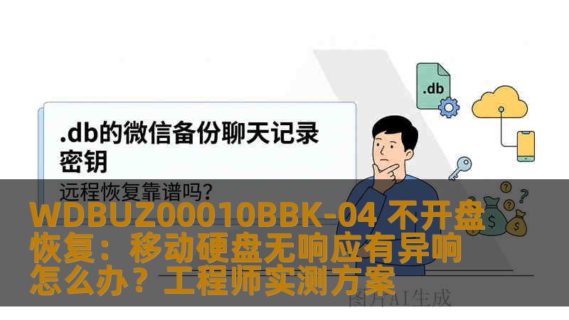 WDBUZ00010BBK-04 不开盘恢复：移动硬盘无响应有异响怎么办？工程师实测方案