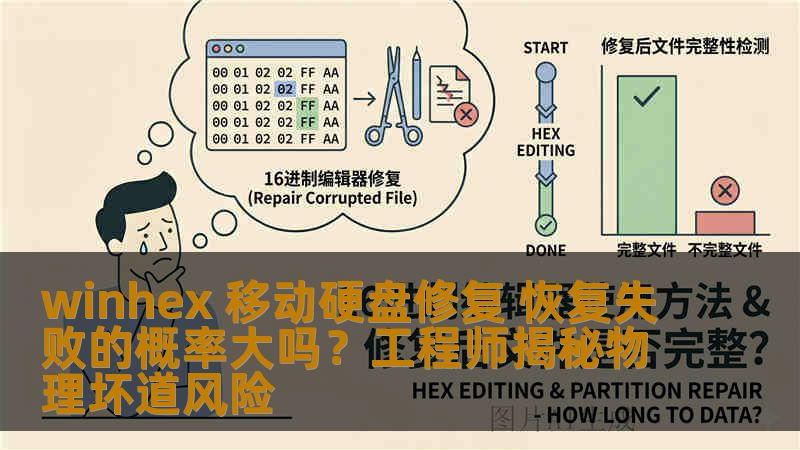 winhex 移动硬盘修复 恢复失败的概率大吗？工程师揭秘物理坏道风险