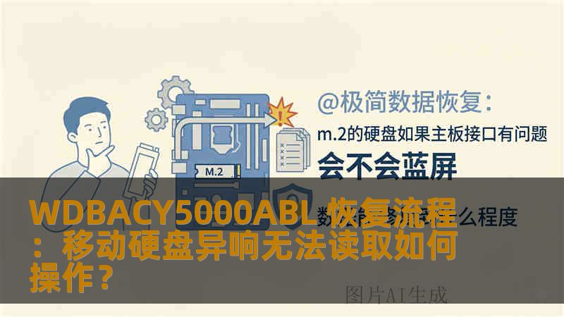 WDBACY5000ABL 恢复流程：移动硬盘异响无法读取如何操作？