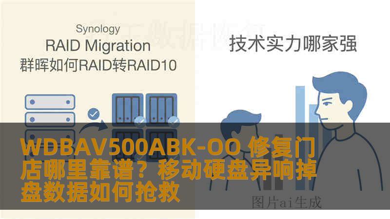 WDBAV500ABK-OO 修复门店哪里靠谱？移动硬盘异响掉盘数据如何抢救