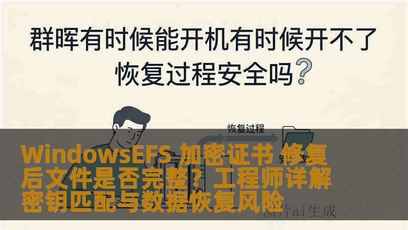 WindowsEFS 加密证书 修复后文件是否完整？工程师详解密钥匹配与数据恢复风险