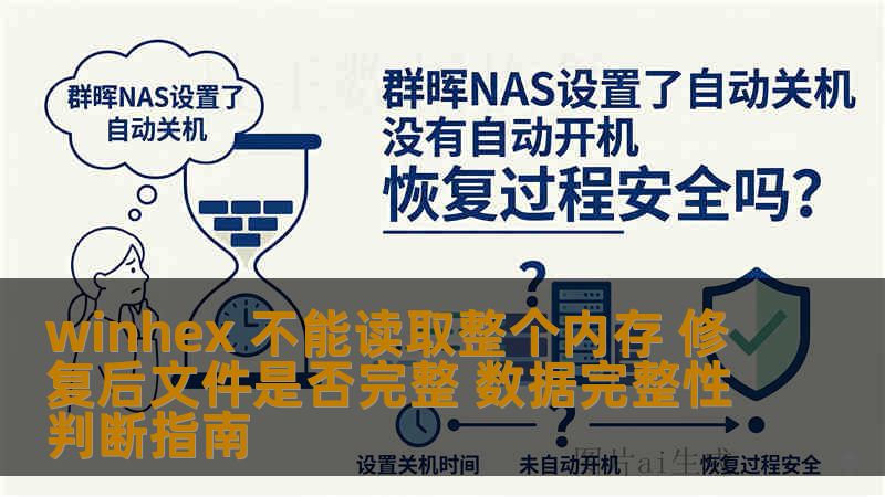 winhex 不能读取整个内存 修复后文件是否完整 数据完整性判断指南