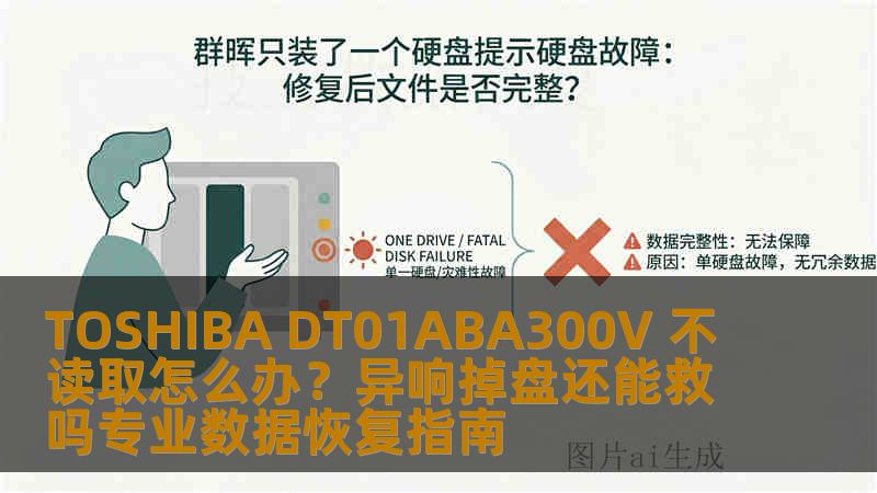 TOSHIBA DT01ABA300V 不读取怎么办？异响掉盘还能救吗专业数据恢复指南
