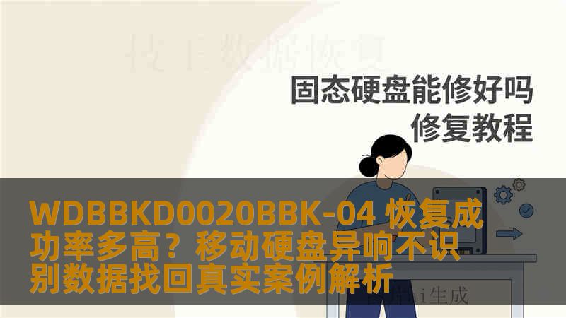 WDBBKD0020BBK-04 恢复成功率多高？移动硬盘异响不识别数据找回真实案例解析
