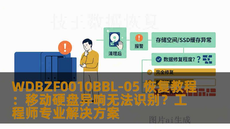 WDBZF0010BBL-05 恢复教程：移动硬盘异响无法识别？工程师专业解决方案
