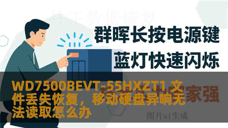 WD7500BEVT-55HXZT1 文件丢失恢复，移动硬盘异响无法读取怎么办