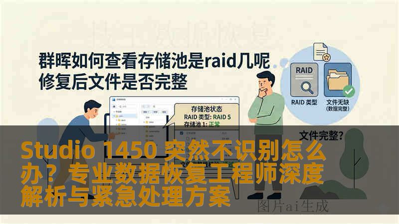 Studio 1450 突然不识别怎么办？专业数据恢复工程师深度解析与紧急处理方案