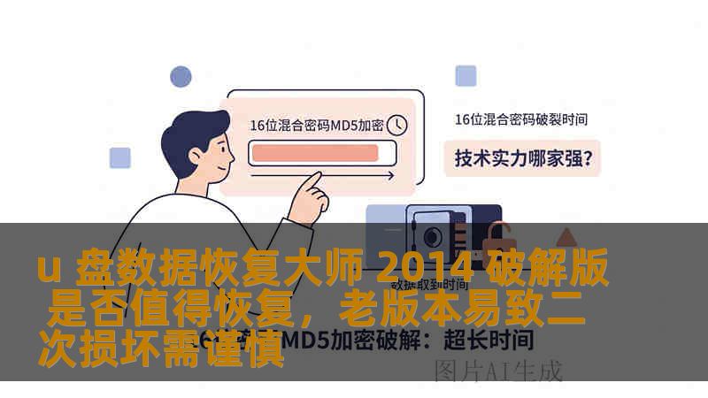 u 盘数据恢复大师 2014 破解版 是否值得恢复，老版本易致二次损坏需谨慎