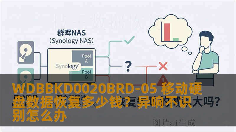 WDBBKD0020BRD-05 移动硬盘数据恢复多少钱？异响不识别怎么办