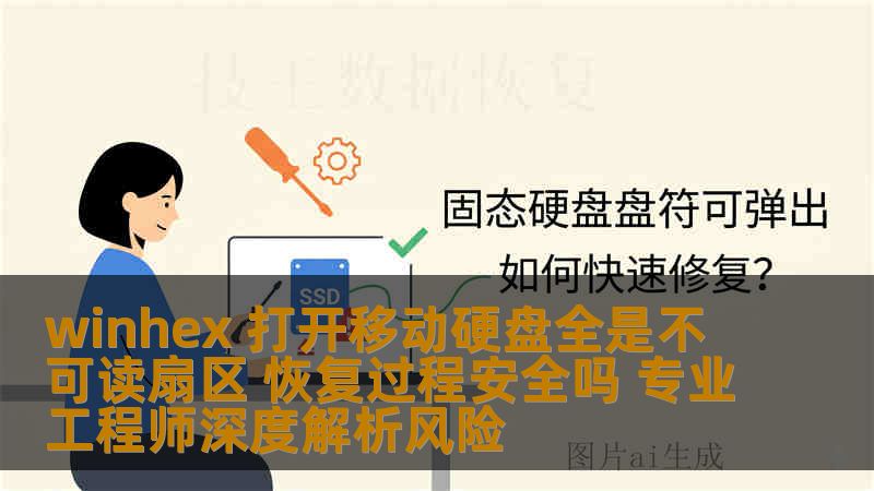 winhex 打开移动硬盘全是不可读扇区 恢复过程安全吗 专业工程师深度解析风险
