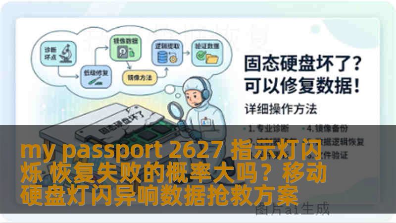 my passport 2627 指示灯闪烁 恢复失败的概率大吗？移动硬盘灯闪异响数据抢救方案