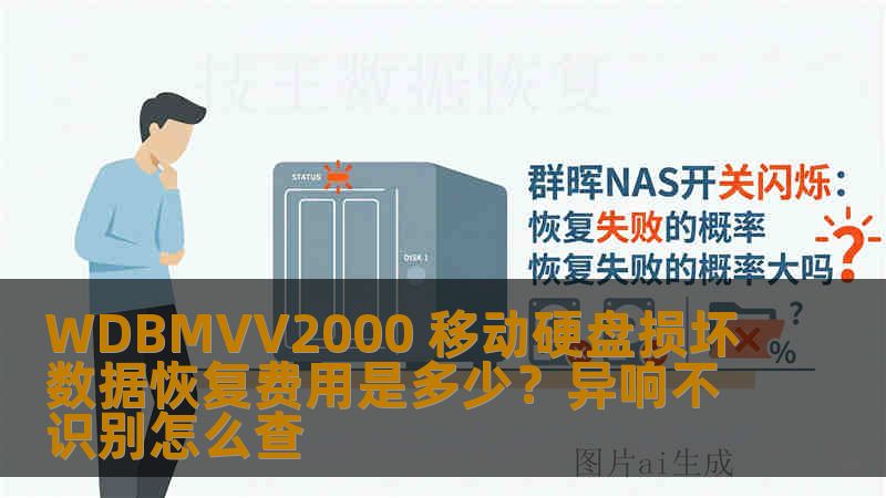 WDBMVV2000 移动硬盘损坏数据恢复费用是多少？异响不识别怎么查