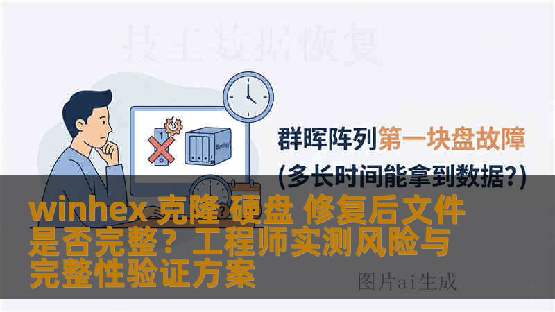 winhex 克隆 硬盘 修复后文件是否完整？工程师实测风险与完整性验证方案