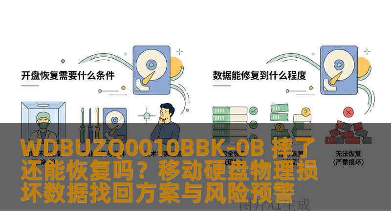 WDBUZQ0010BBK-0B 摔了还能恢复吗？移动硬盘物理损坏数据找回方案与风险预警