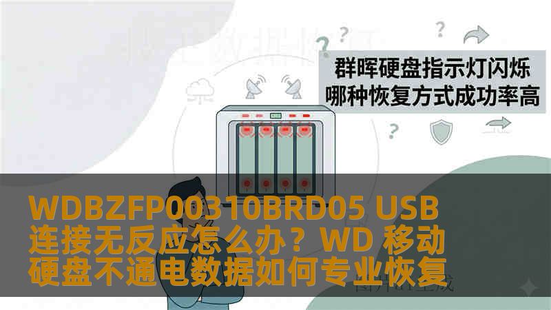 WDBZFP00310BRD05 USB 连接无反应怎么办？WD 移动硬盘不通电数据如何专业恢复