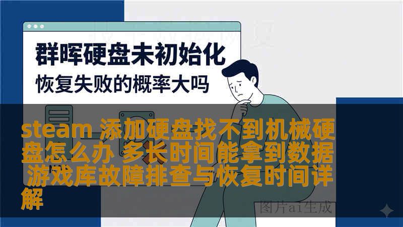 steam 添加硬盘找不到机械硬盘怎么办 多长时间能拿到数据 游戏库故障排查与恢复时间详解