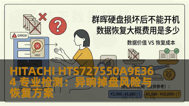 HITACHI HTS727550A9E364 专业检测：异响掉盘风险与恢复方案