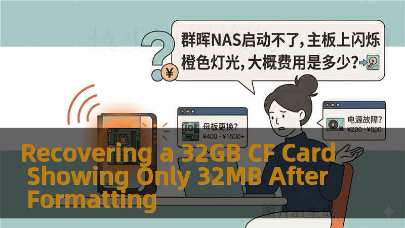 Recovering a 32GB CF Card Showing Only 32MB After Formatting