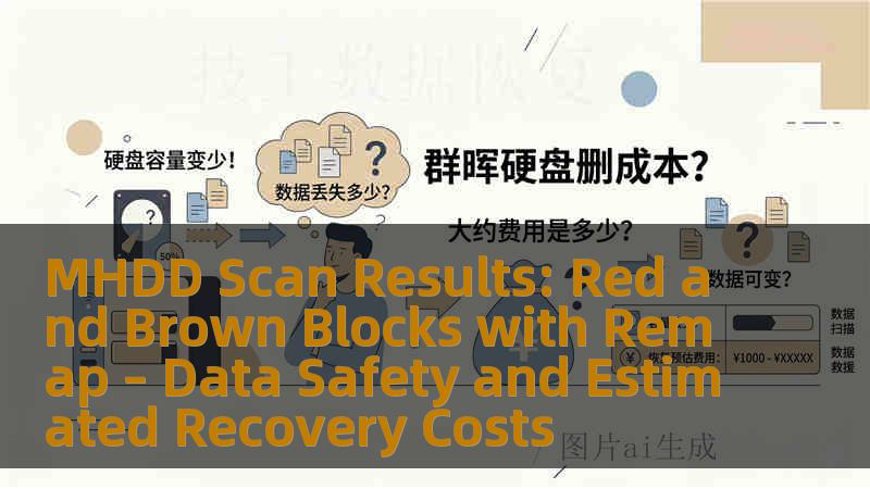 MHDD Scan Results: Red and Brown Blocks with Remap – Data Safety and Estimated Recovery Costs