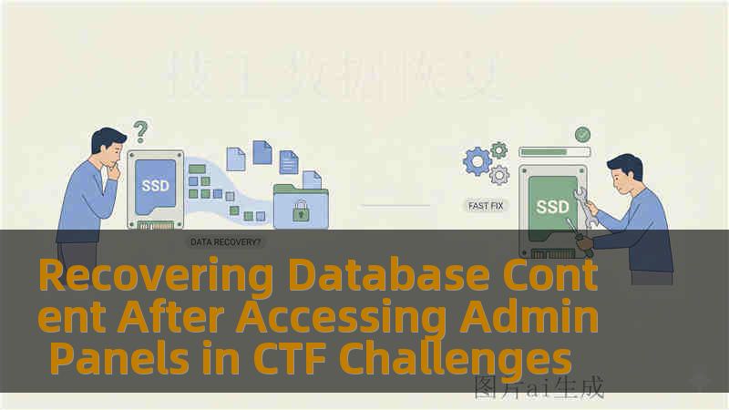 Recovering Database Content After Accessing Admin Panels in CTF Challenges