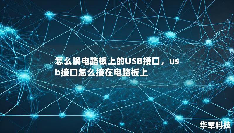 怎么换电路板上的USB接口，usb接口怎么接在电路板上