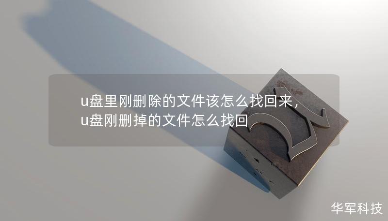 U盘文件误删怎么办？本篇文章将详细介绍如何轻松找回U盘里刚删除的文件，帮助你快速恢复重要数据。无论你是因为误操作、病毒攻击还是其他原因丢失了文件，本文都能为你提供有效解决方案。