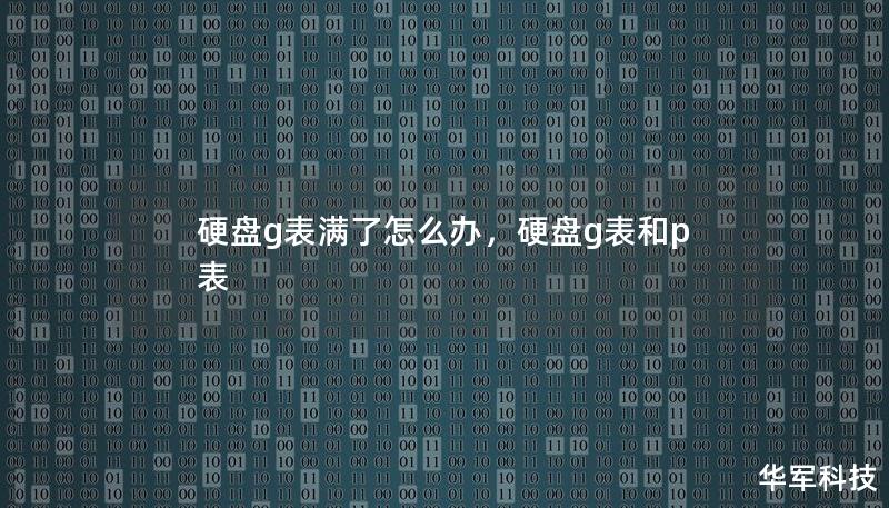 电脑硬盘G表满了，系统卡顿，重要数据无法保存？别担心，本文将教你快速释放硬盘空间的实用技巧，让你重新掌握存储主动权！