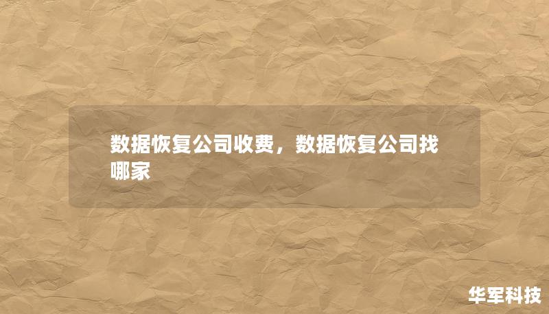 数据丢失可能给个人和企业带来严重影响，因此数据恢复服务成为了许多人关注的焦点。然而，市场上不同数据恢复公司的收费方式和价格各有差异。本文详细解析数据恢复公司收费模式及影响因素，并提供实用的选择建议，帮助您找到合适的解决方案。