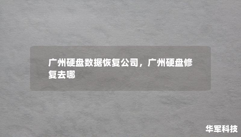 硬盘数据丢失问题日益严重，专业的广州硬盘数据恢复公司为您提供高效、专业的数据恢复解决方案，帮助您挽回重要数据，确保信息安全。