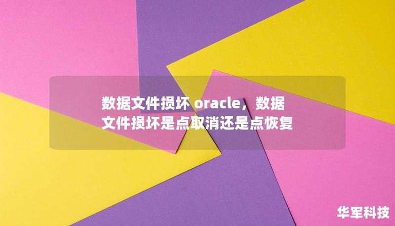 数据文件损坏 oracle，数据文件损坏是点取消还是点恢复