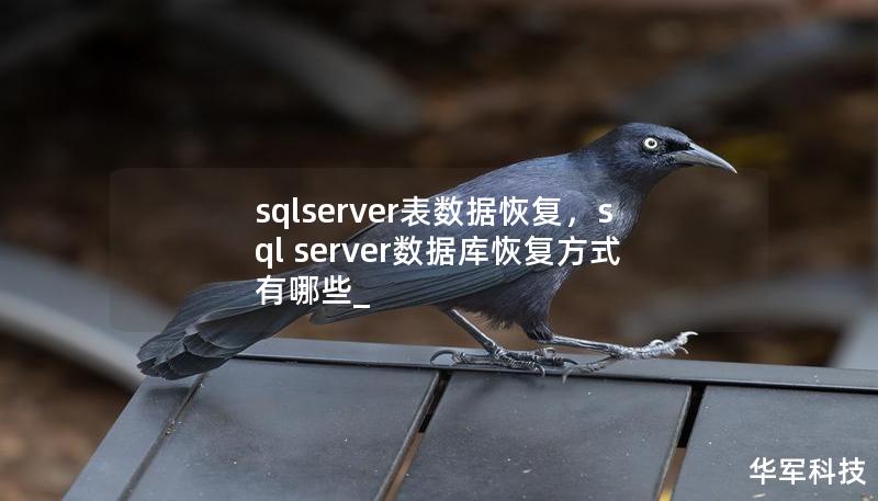 SQLServer表数据恢复是一项非常关键的任务，无论是由于误操作、数据库损坏还是系统故障造成的数据丢失，恢复过程都十分重要。本文详细介绍了常见数据丢失的原因和应对策略，以及如何利用SQLServer自带的恢复工具和专业恢复软件进行数据恢复，帮助您在最短时间内找回宝贵数据。