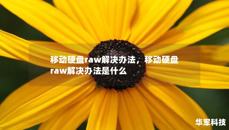 移动硬盘raw解决办法，移动硬盘raw解决办法是什么