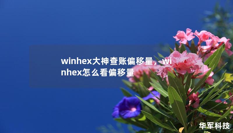 winhex大神查账偏移量，winhex怎么看偏移量