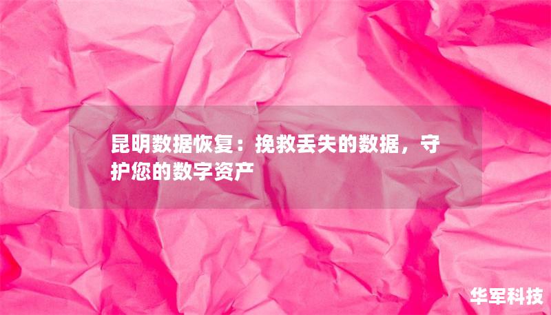 昆明数据恢复服务为本地企业和个人提供专业的数据恢复解决方案，帮助挽回因硬盘损坏、文件误删等原因造成的数据丢失。本文深入介绍了数据恢复的必要性和技术原理，并分享如何选择一家靠谱的数据恢复公司，确保您的数据得到及时、安全的恢复。