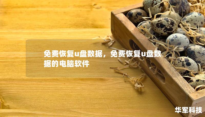 免费恢复u盘数据，免费恢复u盘数据的电脑软件