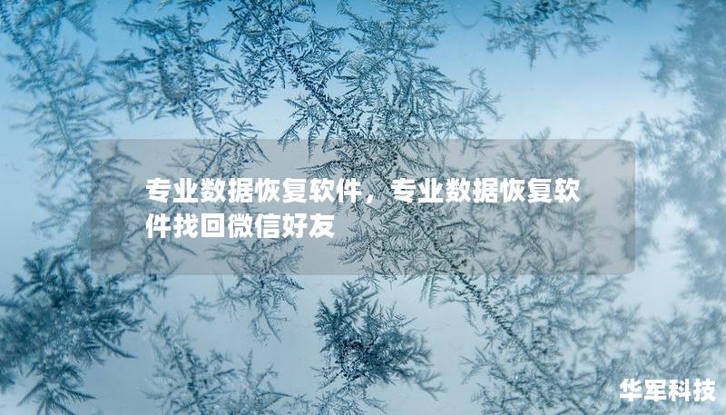 本文介绍了专业数据恢复软件的重要性及其优势，帮助用户轻松解决数据丢失问题，保护关键文件的安全。无论是误删文件、硬盘故障，还是病毒攻击，专业的数据恢复软件都能提供全面且高效的解决方案。