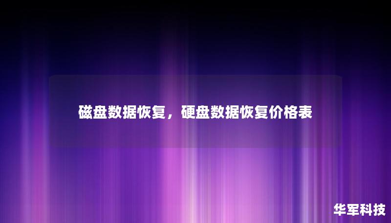 磁盘数据丢失可能带来巨大损失，了解如何通过专业数据恢复服务找回丢失的重要信息。无论是硬盘损坏、误删文件还是意外格式化，数据恢复技术都可以帮助您挽救宝贵的文件。