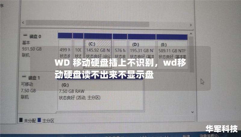 本文将深入探讨WD移动硬盘插上不识别的问题，提供详细的原因分析和有效的解决方案，帮助用户轻松应对这一常见问题。