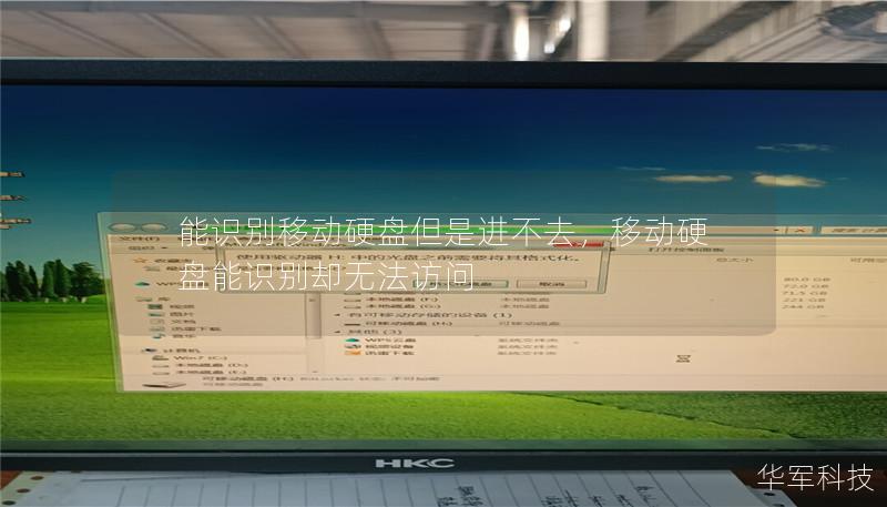 能识别移动硬盘但是进不去，移动硬盘能识别却无法访问