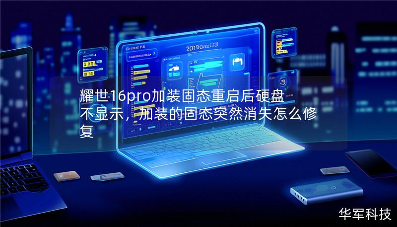 耀世16pro加装固态重启后硬盘不显示,加装的固态突然消失怎么修复 耀世16pro加装固态重启后硬盘不显示,加装的固态突然消失怎么修复