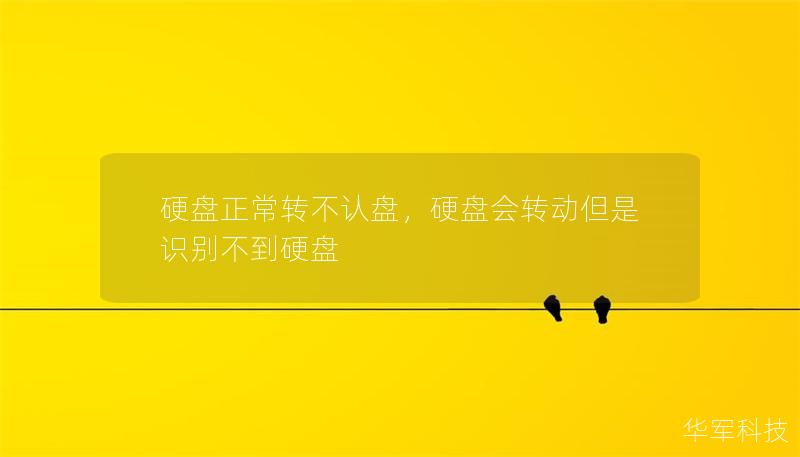硬盘正常转不认盘，硬盘会转动但是识别不到硬盘