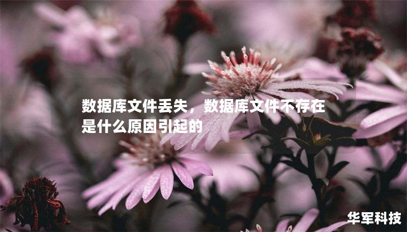 数据库文件丢失,数据库文件不存在是什么原因引起的 数据库文件丢失,数据库文件不存在是什么原因引起的