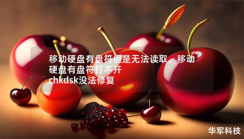 移动硬盘有盘符但是无法读取,移动硬盘有盘符打不开 chkdsk没法修复 移动硬盘有盘符但是无法读取,移动硬盘有盘符打不开 chkdsk没法修复