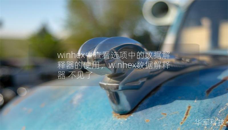winhex中查看选项中的数据解释器的使用,winhex数据解释器 不见了 winhex中查看选项中的数据解释器的使用,winhex数据解释器 不见了