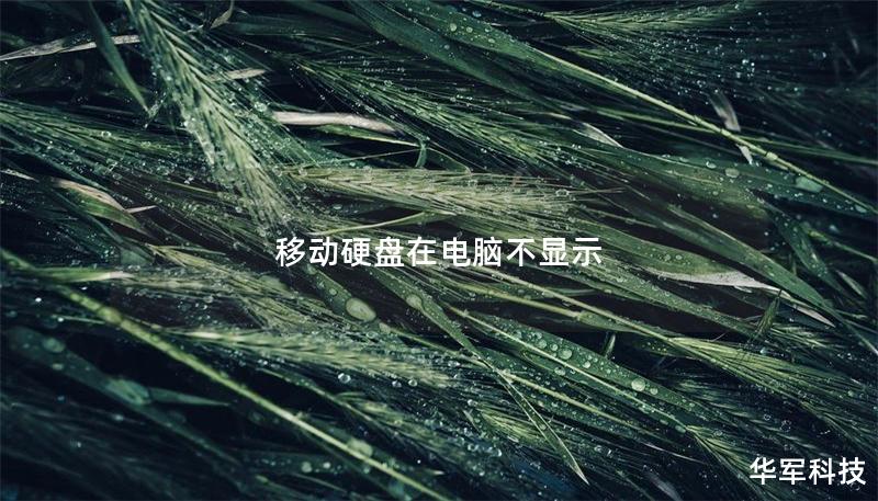 移动硬盘在电脑不显示 移动硬盘在电脑不显示