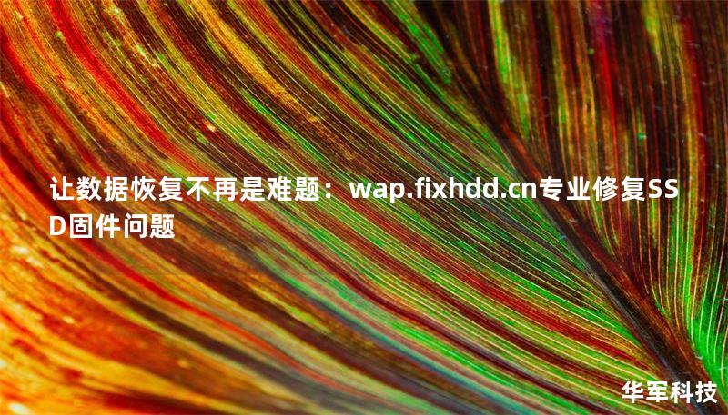 让数据恢复不再是难题:wap.fixhdd.cn专业修复SSD固件问题 让数据恢复不再是难题:wap.fixhdd.cn专业修复SSD固件问题