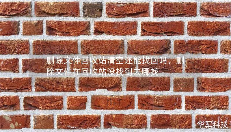 删除文件回收站清空还能找回吗,删除文件在回收站没找到去哪找 删除文件回收站清空还能找回吗,删除文件在回收站没找到去哪找