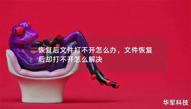 恢复后文件打不开怎么办,文件恢复后却打不开怎么解决 恢复后文件打不开怎么办,文件恢复后却打不开怎么解决